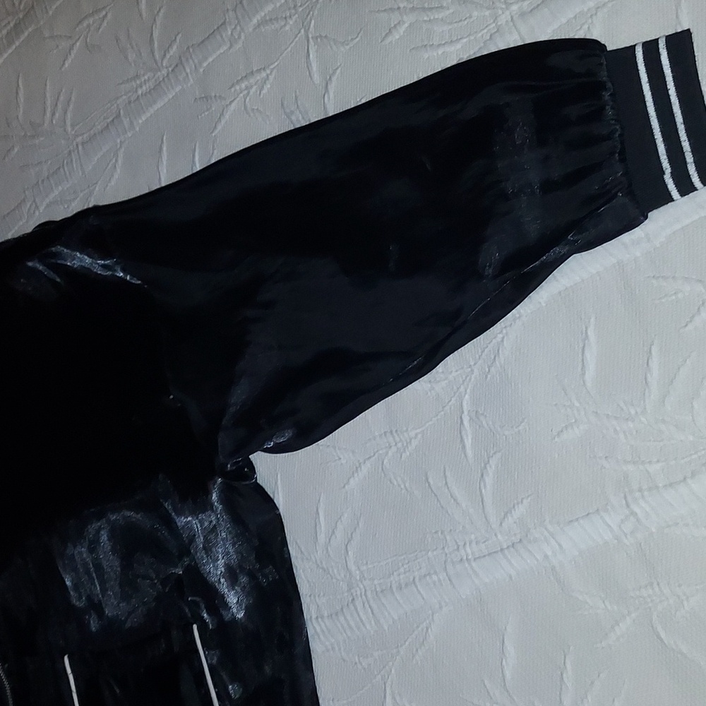 Zara Basic Organza Bomber Jacket - image 5